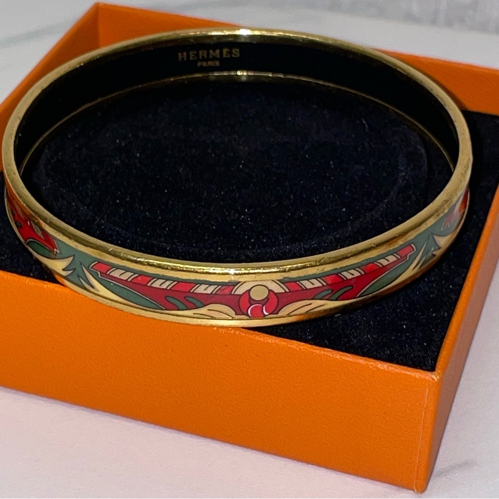 Hermes Enamel Bangle Bracelet! - Picture 6 of 9